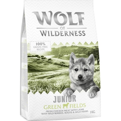 Wolf of Wilderness Junior Green Fields jahňacie bez obilnín 1 kg