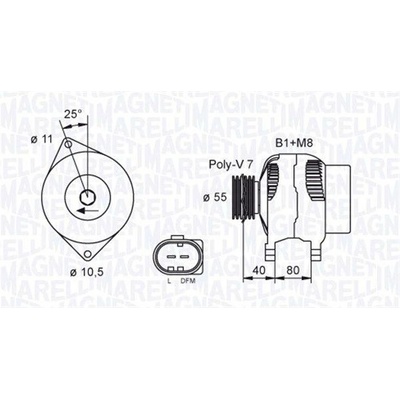 MAGNETI MARELLI 063732026010 generátor (063732026010)