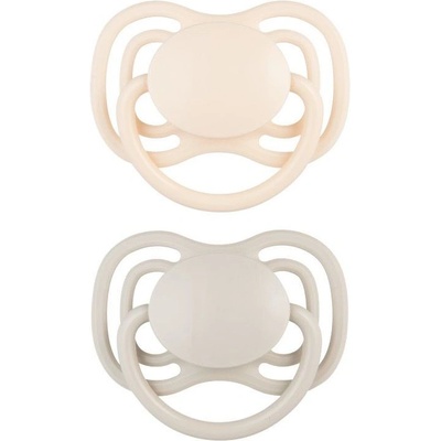 Canpol Силиконови залъгалки Canpol - Nude, за момичета, 6-18 м, 2 броя (23/229_cre)