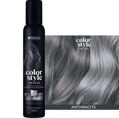 INDOLA Tónovací pěna Color Style Mousse Antracit 200 ml