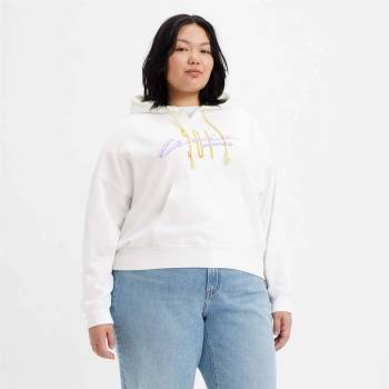 Levi's Суичър Levis Plus Graphic Authentic Hoodie - White