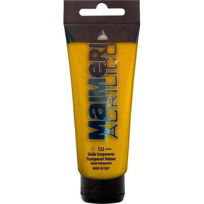 Maimeri Acrilico АКРИЛНА боя Transparent Yellow 122 200 ml 1 бр (M0924122)