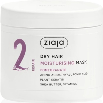 Ziaja Plant Essentials Pomegranate хидратираща маска за коса за суха коса 350ml