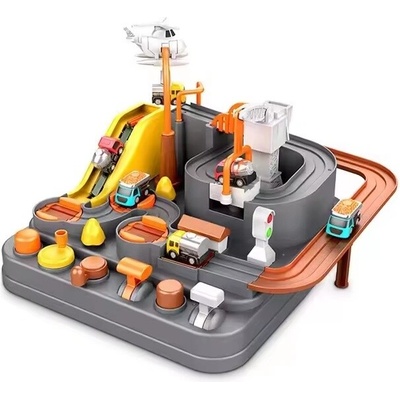 Shenzhen Toys Mini auto dráha pre deti - Hračkárska závodná dráha sivá CABT091-3