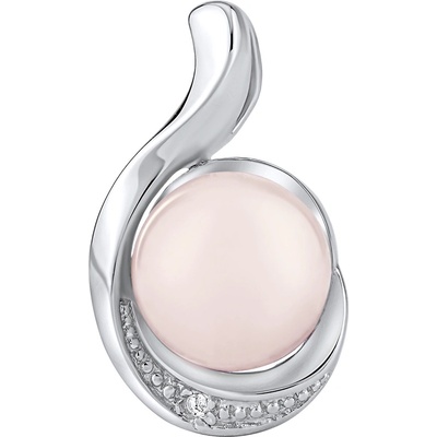 SILVEGO přívěsek Geonna s přírodním růženínem a Brilliance Zirconia JST141627PRO