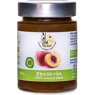 Valach Broskyňový Bio džem 200 g