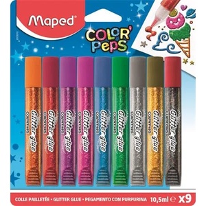 Maped Блестящо лепило, MAPED "ColorPeps", 9 различни цвята 813010 (813010)