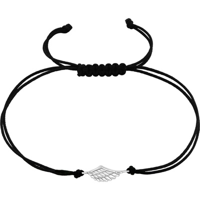 Bangles.cz náramek křídlo & nylonová šňůrka dvojitá 3069