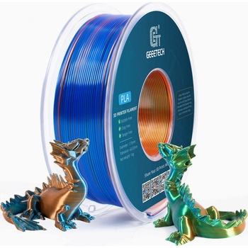 GEEETECH PLA Silk Tri-Color Orange+Blue+Green - 1, 75 mm / 1000 g (700-001-1588)