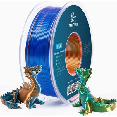 GEEETECH PLA Silk Tri-Color Orange+Blue+Green - 1, 75 mm / 1000 g (700-001-1588)