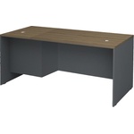 TopMebel Офис бюро Venturo TopMebel от меламин в антрацит - орех 180x80x75cm