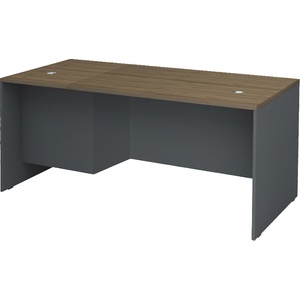 TopMebel Офис бюро Venturo TopMebel от меламин в антрацит - орех 180x80x75cm