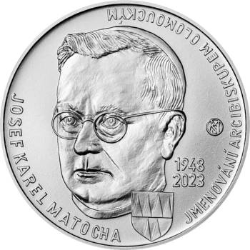 Česká mincovna Strieborná minca 200 Kč Josef Karel Matocha jmenován arcibiskupem olomouckým Standard 2023 13 g