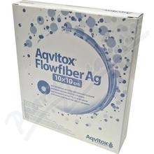 Aqvitox Flowfiber Ag 10 x 10cm antimikrobiální 10 ks