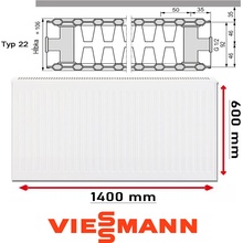 Viessmann 22 600 x 1400 mm