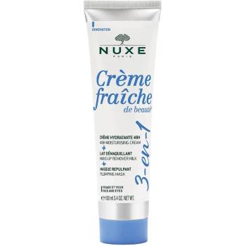 NUXE Creme Fraiche de Beaute Хидратиращ Крем Мляко за премахване на грим и маска 3-в-1 100 ml *Тестер