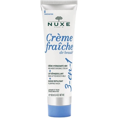 NUXE Creme Fraiche de Beaute Хидратиращ Крем Мляко за премахване на грим и маска 3-в-1 100 ml *Тестер