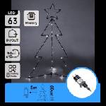 Aigostar - LED Външна коледна украса LED/3, 6W/230V 60 cm IP44 студено бяло (AI2968)