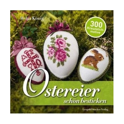 Ostereier schön bestickt