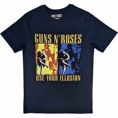 Guns N’ Roses tričko Use Your Illusion navy modré