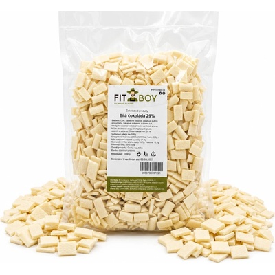 Fitboy Biela čokoláda 29% 0,5 kg
