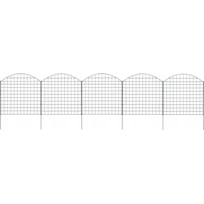 zahrada-XL Obloukový zahradní plot 77,5 x 78,5 cm zelený
