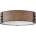 Elstead Lighting Hinkley HK-SAWYER-F-M-SQ - Плафон SAWYER 3xE14/40W/230V Ø 38cm кафяв (ED0874)