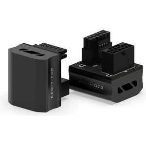 EZDIY-FAB адаптер за видеокарта 12VHPWR 600W - RVS 180° Black (EZDPI189-29)