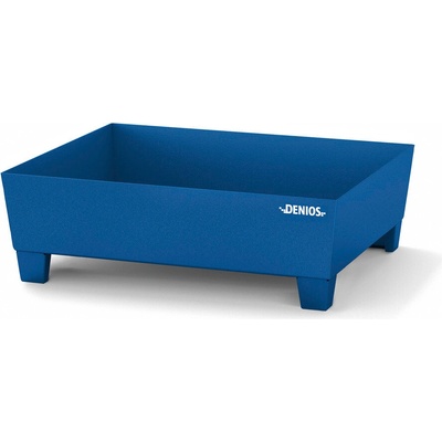 DENIOS Záchytná vaňa pre malé nádoby, oceľ, záchytný objem 65 litrov, 785 x 635 x 278 mm