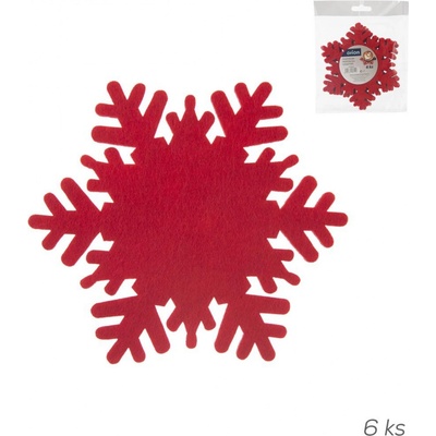 Orion Podtácek polyester Vločka 13,5cm 6 ks – Zboží Dáma