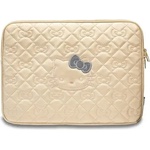 Hello Kitty Чанта за лаптоп Hello Kitty Zip PU Quilted Bows, 14"", златиста (3666339190378)