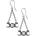 Alchemy gothic обеци ALCHEMY GOTHIC - Triple Moon Droppers - E474