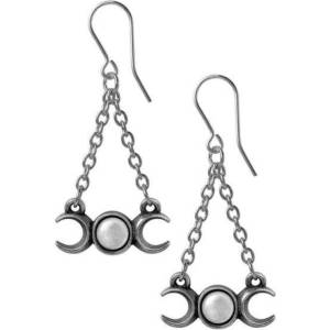 Alchemy gothic обеци ALCHEMY GOTHIC - Triple Moon Droppers - E474