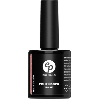BIO NAILS EBI Rubber base No hema Nude Dazzle 15 ml