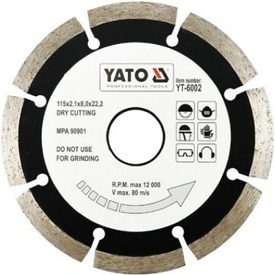 Yato Kotouč diamantový 115 x 22,2 x 2,1 mm