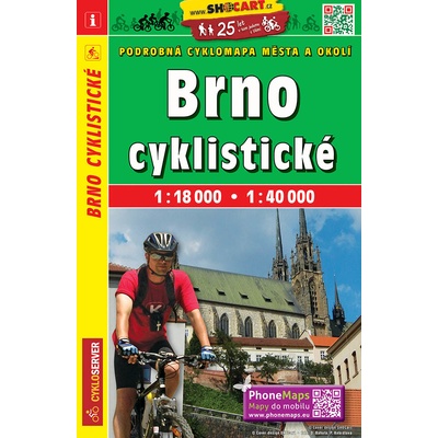 cyklomapa Brno cyklistické 1:18 t.-1:40 t.