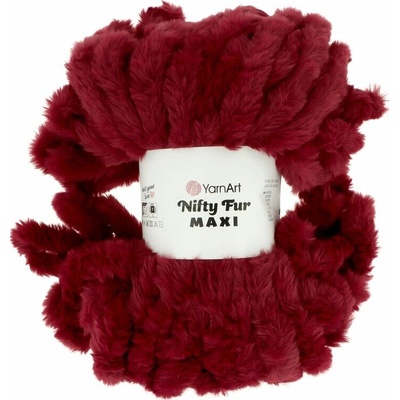 Yarnart Nifty Fur Maxi 6705 vínovo červená