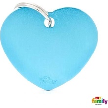 My Family gravírovateľný prívesok Big Heart Aluminum 3,1 x 3,76 cm