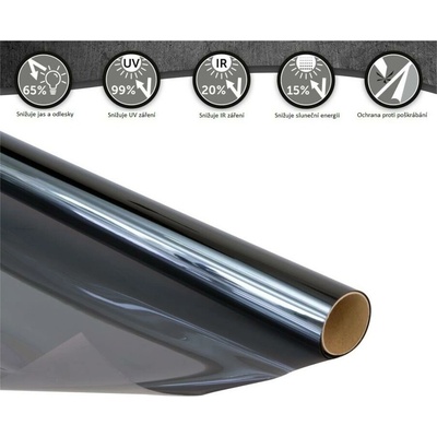 Samolepící folie na sklo, 75% prostisluneční ochrana, rozměr 92cm x 2m, Gekkofix 53438 – Zboží Dáma