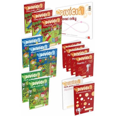 Divíci 1 - základní žákovský balíček - Český jazyk + Matematika + Člověk a jeho svět
