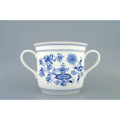 Cibulák hrnček Český s dvoma uchami cibuľový porcelán originálny cibuľák Dubí 300 ml