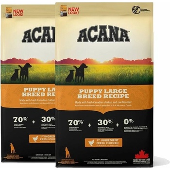 ACANA Puppy Large Breed Recipe 2 x 17 kg