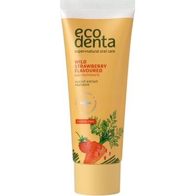 Ecodenta Wild Strawberry Flavoured Toothpaste паста за зъби без флуорид за деца 75 мл