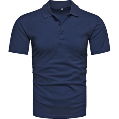 Recea pánske tričko s golierom Cymbereu navy