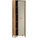 Gala Meble Шкаф за книги MENTA 66x200x37 см дъб wotan/сив (GM0041)