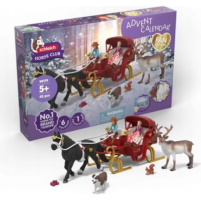 Schleich Horse Club Adventní kalendář Vánoční saně 42614