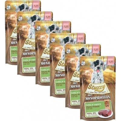 Stuzzy Monoprotein Puppy teľacie 6 x 150 g