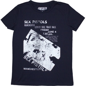 Sex Pistols Manchester Flyer Navy Blue S Дамски Риза (SPTS18LN01)