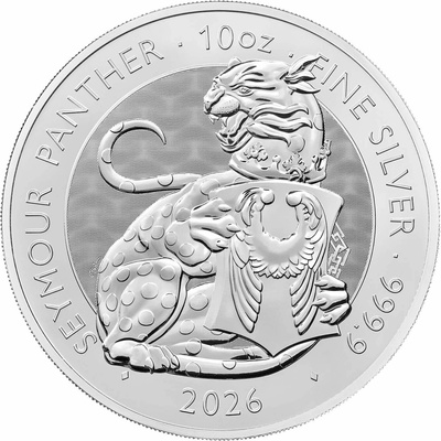 The Royal Tudor Beasts Strieborná minca The Seymour Panther 2026 10 oz