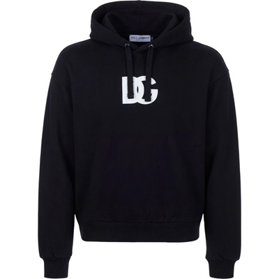 DOLCE & GABBANA Logo Black mikina Černá